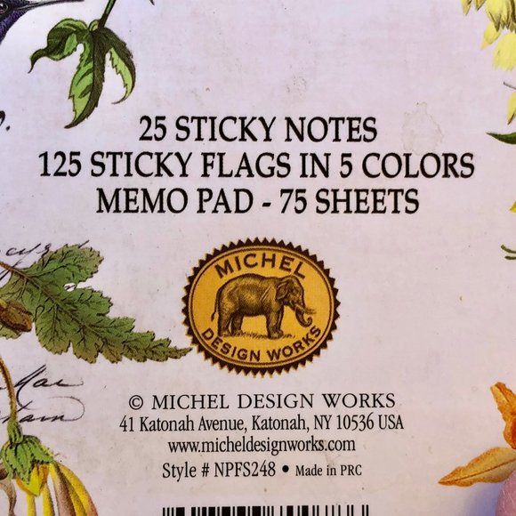 Hummingbird Compact Sticky Notes + Sticky Flags + Memo Pad Michel Design Works - Picture 4 of 10